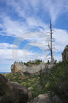 Pictograph Cave, Billings, Montana during a summer day