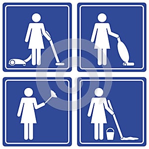 Pictograph - cleaning photo