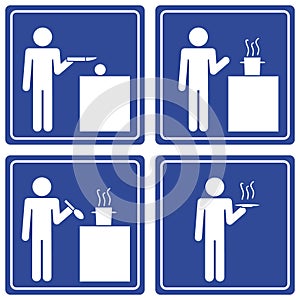 Pictograph - cooking, male