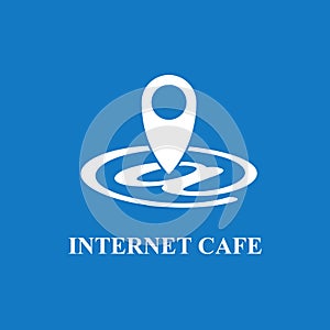Pictograph Internet cafe Free wifi hotspot GPS map location