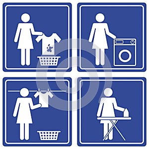 Pictograph - Laundry photo