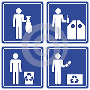 Pictograph - recycle, male