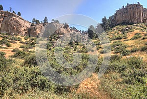 Pictograph State Park outside of Billings, Montana in Summer