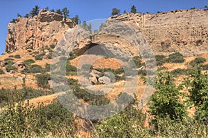 Pictograph State Park outside of Billings, Montana in Summer