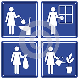 Pictograph - various chores
