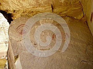 Pictographs at McConkie Ranch near Vernal, Utah. photo