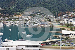 Picton Harbor in New Zealand photo