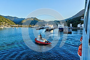 Picton, New Zealand, seen from a cruise ship