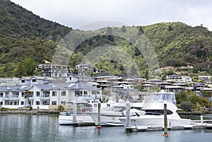 Picton Town Marina With Boats