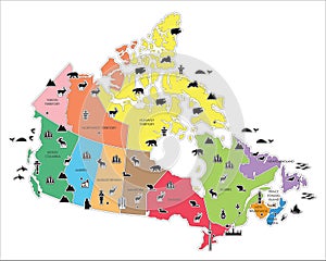 Pictoral Map of Canada