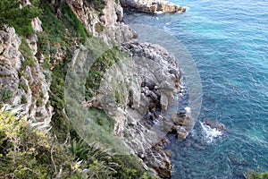 Pictorial blue Adriatic sea