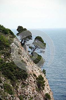 Pictorial blue Adriatic sea