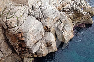 Pictorial blue Adriatic sea