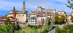 Pictorial medieval villageborgo Castigliole d`Asti in Piemonte photo