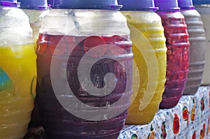 Picture Aguas frescas in a Honduras Market Tegucigalpa 2