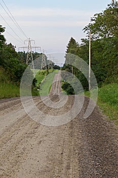 picture with an amazing road with hills