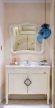 This is a picture of the bathroom in the interior space