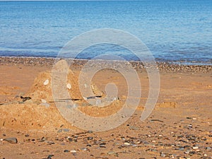 Picture of Beach Sand Background - Stock Photo