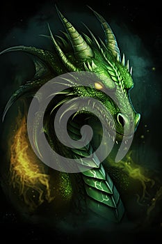 A picture of a beautiful dragon.