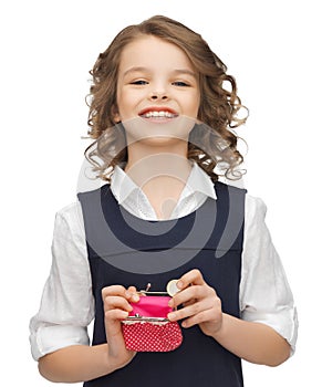 Girl with coin purse