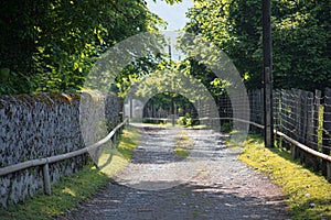 Picture of beautiful village house with garden. Azerbaijan village in summer time