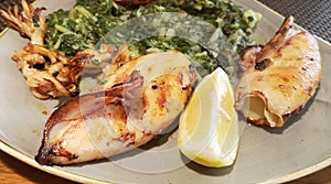 Eating Out in Zadar, Croatia / Adriatic Calamary and Silverbeet