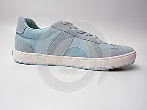 Picture of blue canvas sneaker