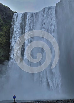 Beautiful waterfall in Iceland called SkÃÂ³gafoss