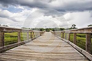 Boardwalk at Shem Creek in Mount Pleasant South Carolina