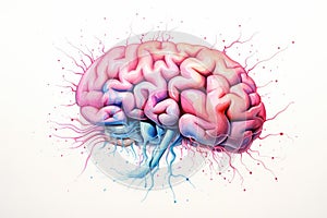 Picture of brain neurogenesis hippocampus, prefrontal cortex intelligence, neurology, human memory