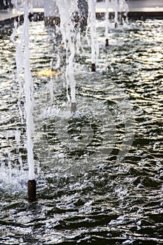 Bubbling water fountain