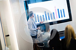 Picture of business seminar in conference room