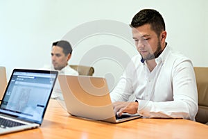 Picture of businesspeople working in modern office