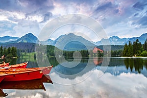 The picture captures the view of a person watching boats.