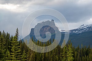 A picture of Castle mountain.