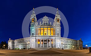 Catedral de la Almudena at Sunset photo