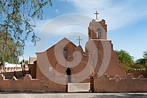 Picture of a church of San Pedro de Atacama in Chile