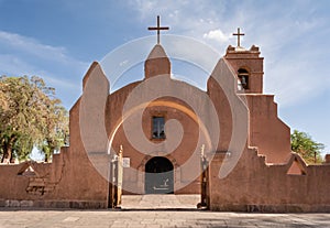 Picture of a church of San Pedro de Atacama in Chile photo
