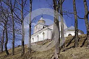 Picture of church in Veliuona, in Lithuania