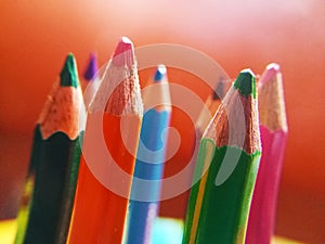 Picture of colored group of pencils