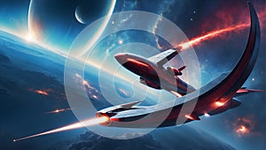 nebula serpent's interstellar dance. ai generated