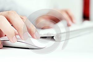 Picture of computer parts.