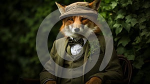 Picture a dapper fox