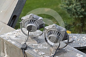 Picture of decorative dirty light fixtures