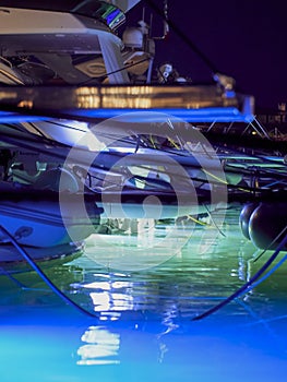 A picture of details of yatch