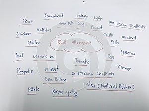 picture diagram of food allergen of codex photo