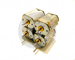 A picture of electric drone motor with white background  ,