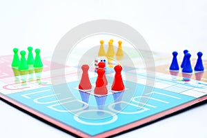 Picture of family ludo game