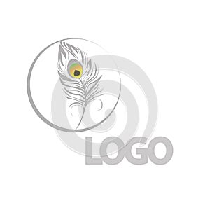 The picture is a feather colored logo,