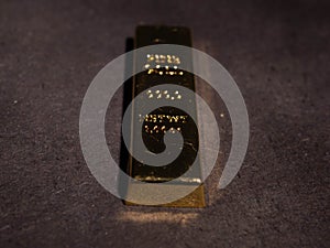 Picture of fine gold 999.9 bar